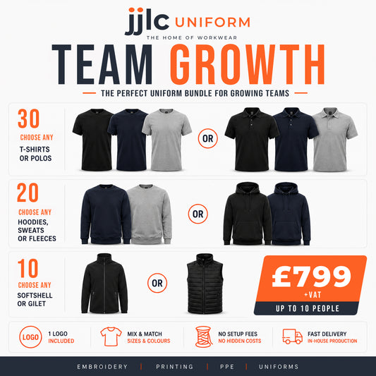 Team Growth Workwear Bundle | 60 Branded Garments